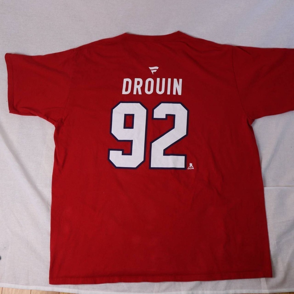 Montreal Canadiens "Drouin 92" Fanatics‎ NHL T‑Shirt – Size 2XL – Excellent - Picture 3 of 7